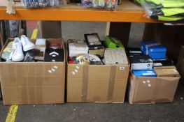 A quantity of miscellaneous; mainly boxed as new shoes/trainers and related to include Adidas,