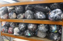 Twenty four bags of pre-owned clothing and related items.
