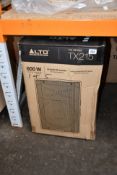 An Alto TX215 600-Watt 15-inch 2-Way Powered Loudspeaker.