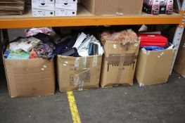 A quantity of pre-owned clothing and related items.