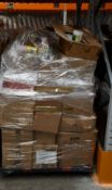 A pallet of assorted as new miscellaneous items to include wine glass cork cage, ice cube trays,