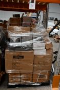 A pallet of assorted as new miscellaneous items to include skull syringe mugs, polishing sander, ice