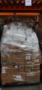 A pallet of assorted as new miscellaneous items to include clear plastic wax, mahogany paste wax and