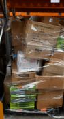 A pallet of assorted as new miscellaneous items to include ear muffs, toilet golf, lipstick flask,