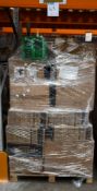A pallet of assorted as new miscellaneous items to include under shelf baskets, plastic drinking