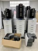 Six pre-owned Lexmark M5170 A4 Mono Laser Printers with four extra paper feed trays and mailboxes (