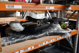 Assorted as new and pre-owned exhaust parts