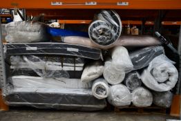 A quantity of assorted mattresses (Various sizes) and related items