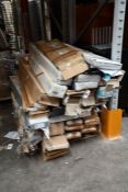 A large quantity of miscellaneous flooring and related items