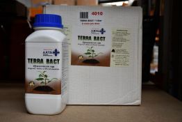 Six Bottles of A.R.T.S. Terra Bact 1L, Soluble salt naturalizer in soil and hydroponics