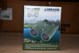 A boxed as new Meade Wilderness 8 x 42 binoculars