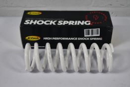 An as new boxed K - Tech high performance RCU shock spring 57N 2601g WP 50mm PDS White Ral 9016
