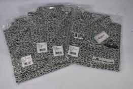 Five youth's Peter Millar performance jerseys (Sizes 2 x S, 2 x M,1 x XL)