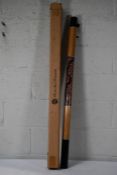 An Australian Treasures Didgeridoo, Wood with Aboriginal Paintings, 130cm