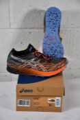 A pair of Asics Fujispeed running shoes, size UK 7
