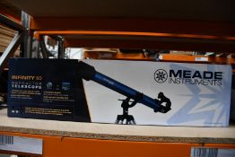 A boxed as new Meade Infinity 60 reflector telescope