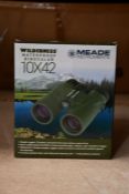 A boxed as new Meade Wilderness 10 x 42 binoculars