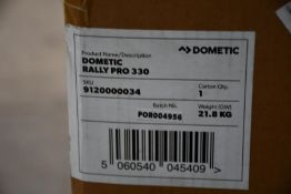 An as new Dometic Rally Pro 330 Poled caravan awning, 3.3m