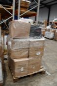 A pallet of as new assorted hand bags, changing bags, clutch bags and related items