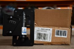 A Konig & Meyer 24471 Speaker Wall Mount With Adjustable Angles