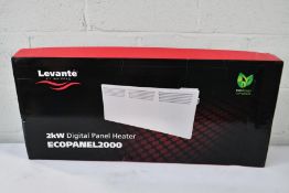 A Levante Eco Digital Panel Heater, 2000w, wall mounted heater, Timer and Thermostat