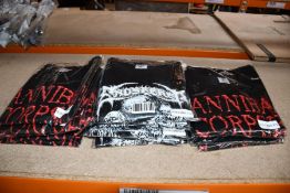Ten Cannibal Corpse Violence Unimagined Merch T-Shirts in assorted sizes and six Endseeker Unholy Ri