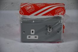 An MK K2435ALM 1G Key OpeRated Socket Metal Clad
