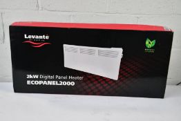 A Levante Eco Digital Panel Heater, 2000w, wall mounted heater, Timer and Thermostat