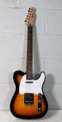 A pre-owned Squire Bullet Telecaster IL Brown Sunburst Guitar (Grade A – one year o