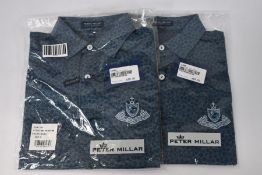 Two Peter Millar PM CS Tech shirts (Size 1 x S, 1 x M)