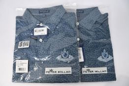 Two Peter Millar PM CS Tech shirts (Size 1 x L, 1 x XL)