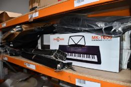 Musical related items to include a Gear4music MK-1000 Electronic Keyboard