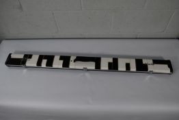 An as new Peradon 3/4 Halo Plus black and white patches cue case
