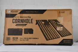 A GoSports 4' x 2' Cornhole Bean Bag Toss Game, America Design