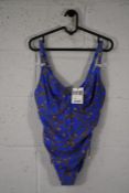 A women's as new Prima Donna electric blue Olbia swim suit (Size UK 34)