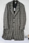 An as new ISABEL MARANT Fohel checked cotton-blend overcoat - men's size 48