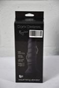 A boxed and sealed Dream Toys Dark Desires Regina Rigid Squirming Vibrator Dildo (Over 18's only)