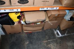 Six boxes of assorted miscellaneous items to include household, souvenirs and toys