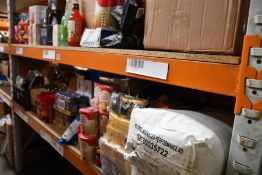 A quantity of miscellaneous food and beverage related items