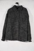 A women's as new IRO Derya black/white jacket (Size 40)
