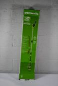 A Greenworks Duramaxx 40V Pole Saw Tool only (No battery or charger), extended reach