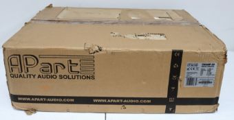 A boxed as new APart CHAMP3D Programmable 3-Channel Digital Amplifier (EAN: 5420035213674) (Box open