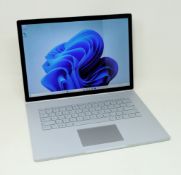 A pre-owned Microsoft Surface Book 3 15