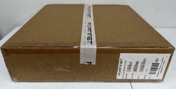 A boxed as new Fortinet FortiGate 200E Network Security/Firewall Appliance (M/N: FG-200E P/N: P19082