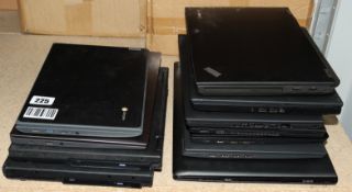 COLLECTION ONLY: A quantity of pre-owned Lenovo laptops sold for parts (All items with hard drives r