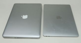 COLLECTION ONLY: A quantity of pre-owned Apple MacBooks sold for parts (All items with hard drives r