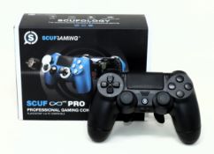 A boxed as new Scuf Gaming Infinity 4PS Pro PlayStation 4 Controller in Black (Box opened).