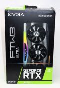 A pre-owned EVGA NVIDIA GeForce RTX 3070 Ti FTW3 Ultra Gaming 8GB GDDR6 PCI-Express Graphics Card (U