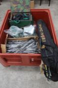 A quantity of assorted fishing equipment to include pre-owned and as new rods and Magreel Waders (Cr
