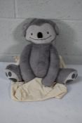 An as new Eco friendly soft 4lb custom weighted plush animal toy for Autism and anxiety